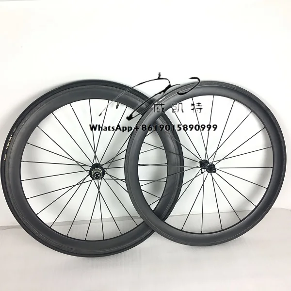 

Carbon Wheels 700c 50mm Clincher Carbon Wheel for Road Bike HF-W50-C03