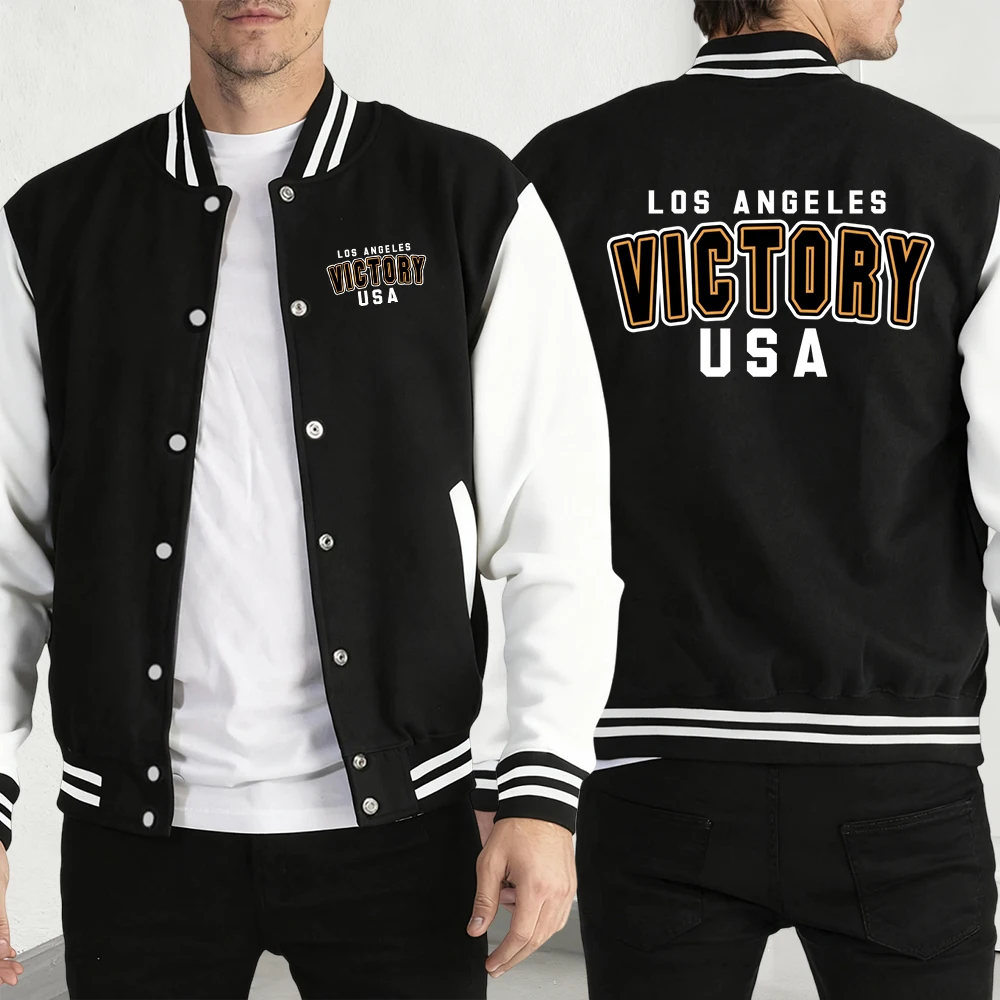 

Victory США Лос-Анджелес принт мужской пуловер творчество теплая куртка хип-хоп оверсайз Y2K мужская одежда повседневная мода куртки унисекс