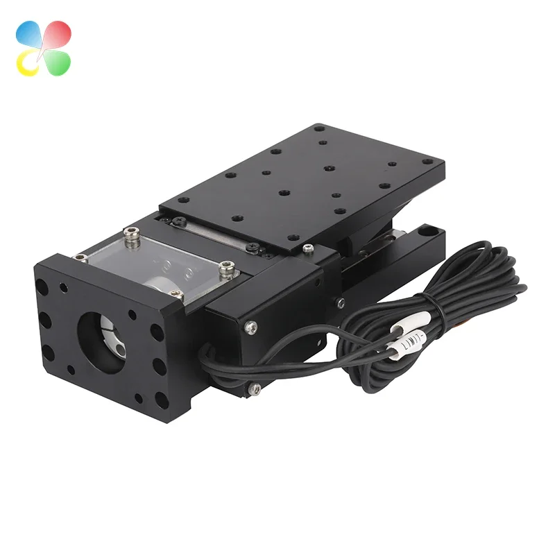 C&K 60*60 mm Z Axis Lift Linear Stage Electric Sliding Table Cross Roller Guide Motorized Stage For Other Optical Instruments