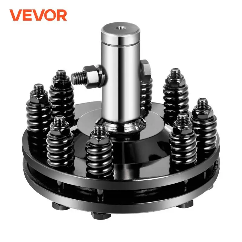 VEVOR 1-3/8 Inch Round PTO Adjustable Slip Clutch Black Smooth Ends 900NM 20-55 Horse Power Used for Protection PTO Slip Shafts