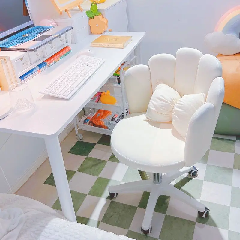 New Simple Home Chair Bedroom Girls Cute Computer Chair Lifting Desk Study Dormitory Makeup Chair Home Supplies