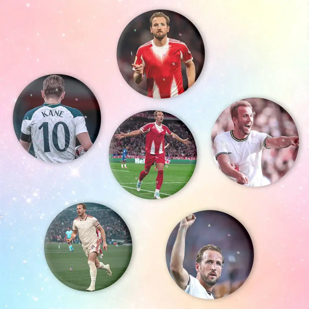 England H-Harry K-Kane 9 Brooches Cartoon Badge Pins Backpack Hat Accessories Friend Gift