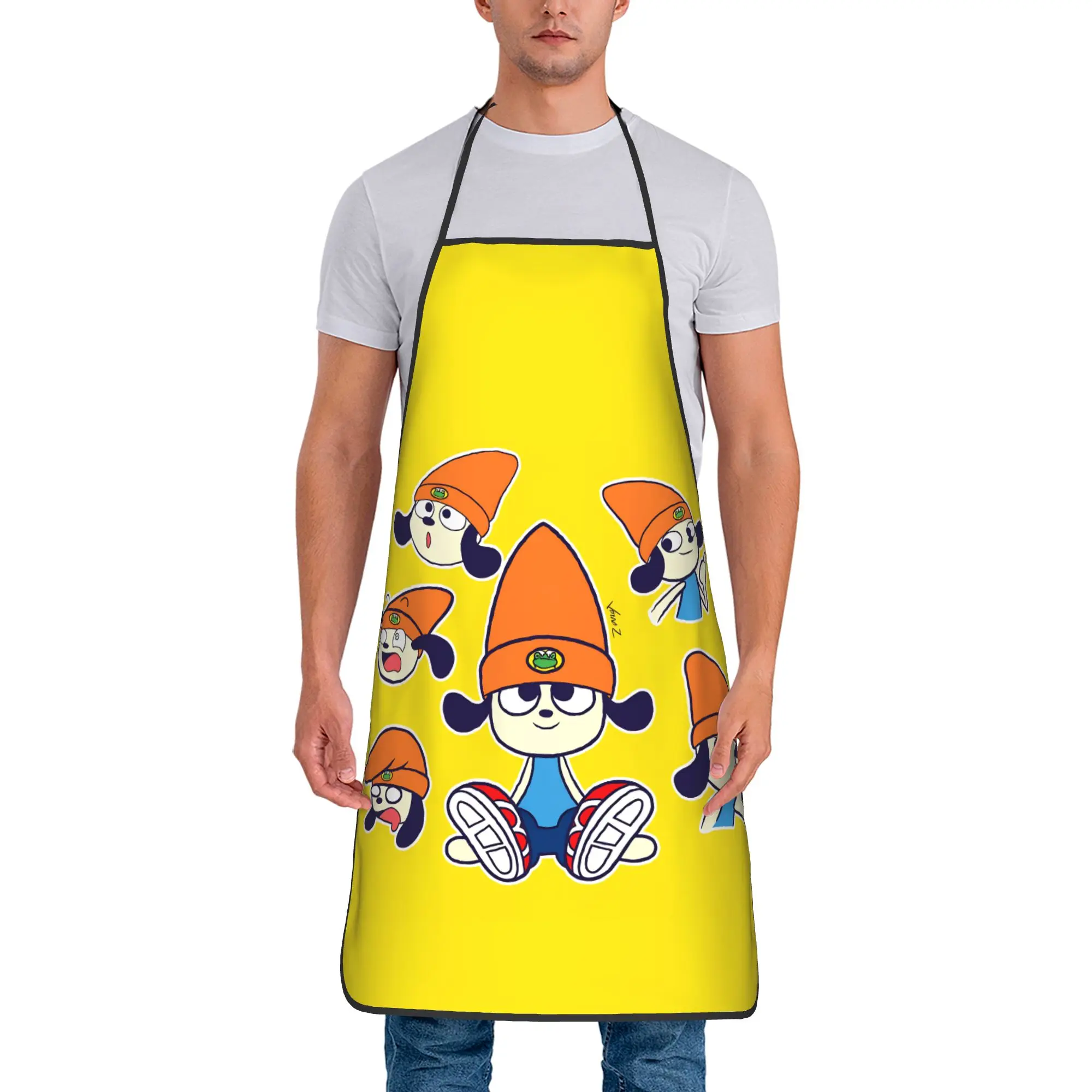 

Фартук Parappas The Rappers, модный кухонный фартук для взрослых без карманов, аксессуар для приготовления пищи и использования в ресторанах