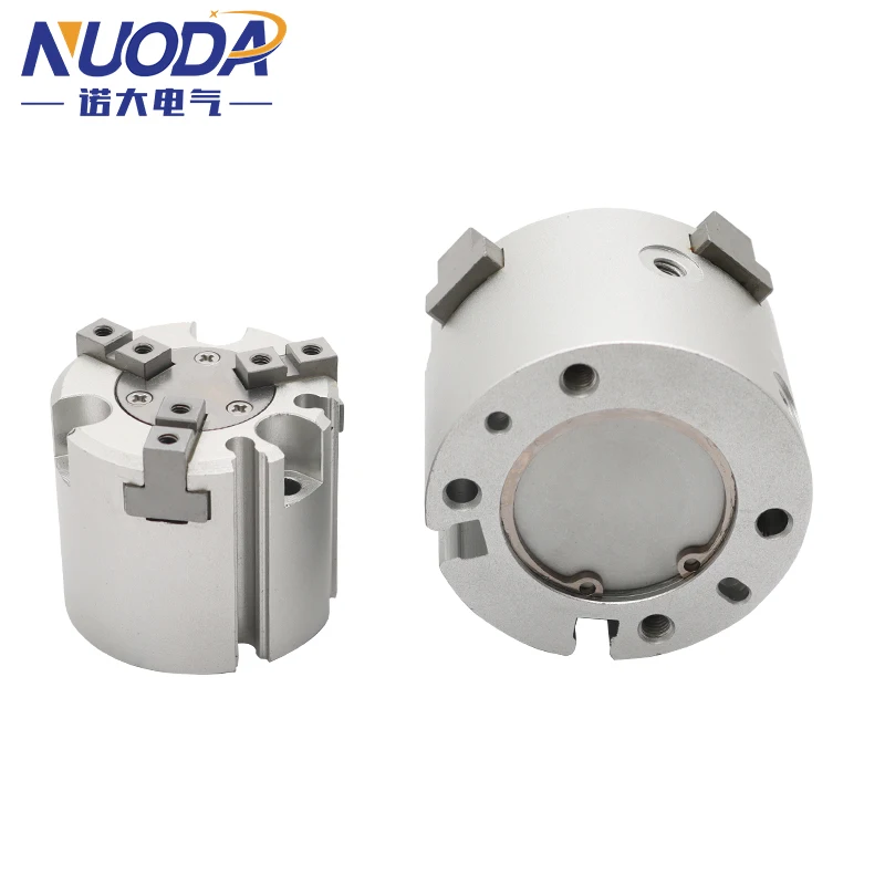 MHS2 MHS3 MHS4 Series 2/3/4 Finger Pneumatic Gripper Replacement Double Action Rotating Air Cylinder 16D/20D/25D/32D/40D/50D