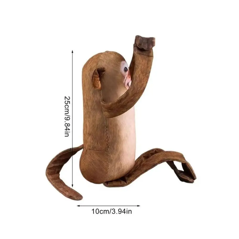 Juguetes de mono abrazando, dibujos animados para dormir, muñecos de mono de Anime, adorno decorativo, mono, juguetes de peluche, bolsa, accesorios