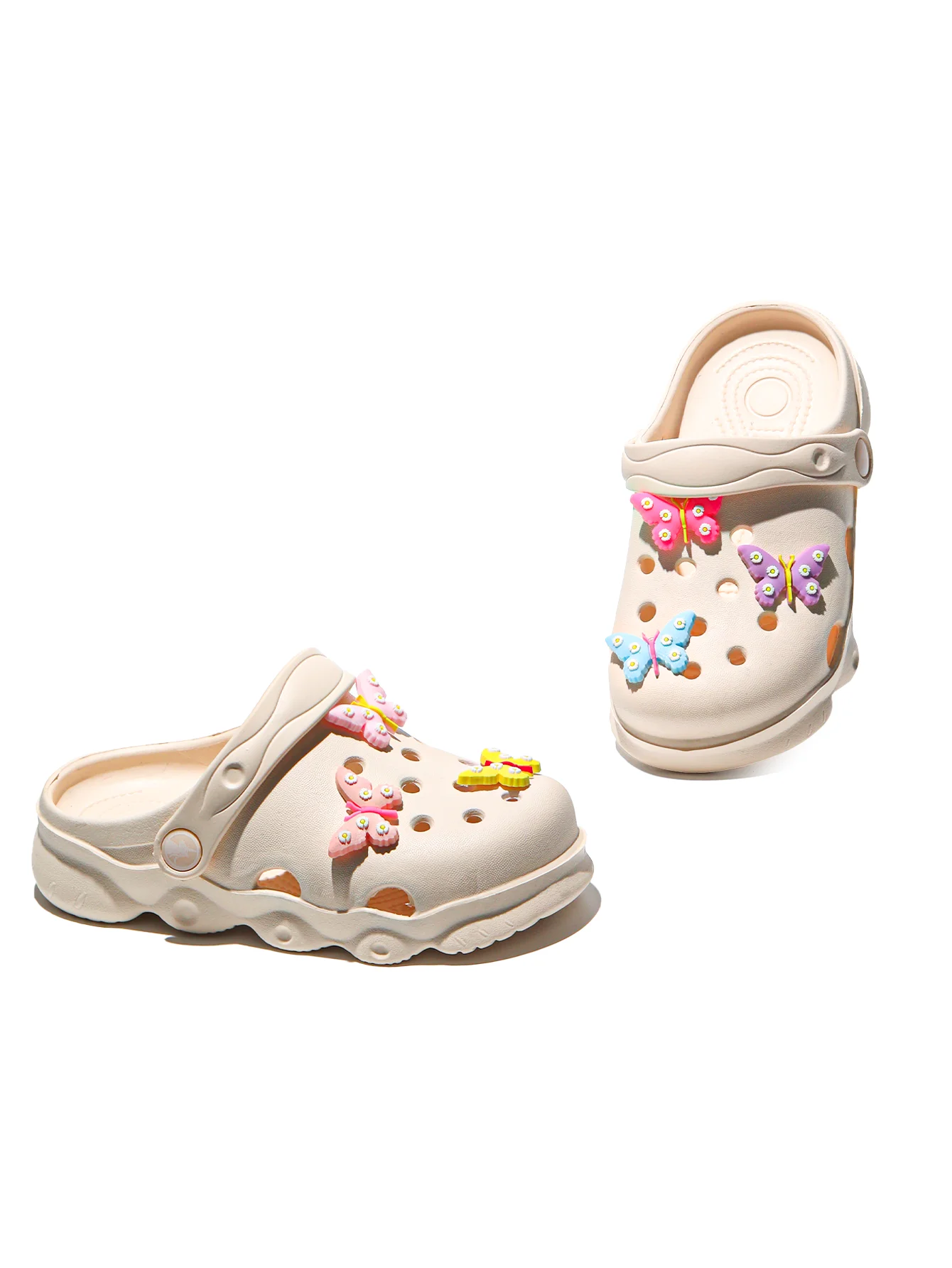Kinder-Clogs, Leichte EVA-Gartenschuhe, Wasserdichte Rutschfeste Sandalen, Bequeme Slip-On Schuhe für Drinnen und Draußen 1214 – Detail 6