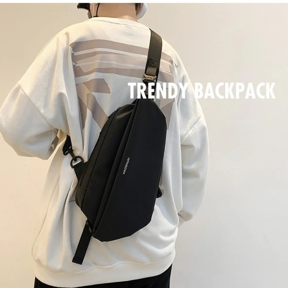 

Simple Multi-functional Men Crossbody Bag Waterproof Handbag Sport Chest Bag Coin Purse Large Capacity Shoulder Bag Outdoor