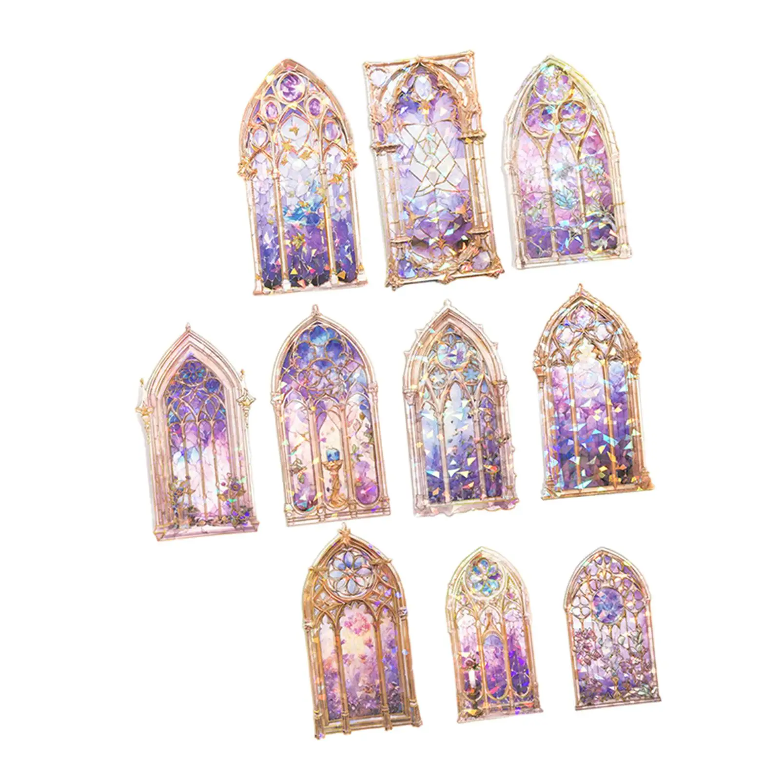 10 Pieces Handbook Stickers DIY Decorative Diary Sticker for Journal Planner