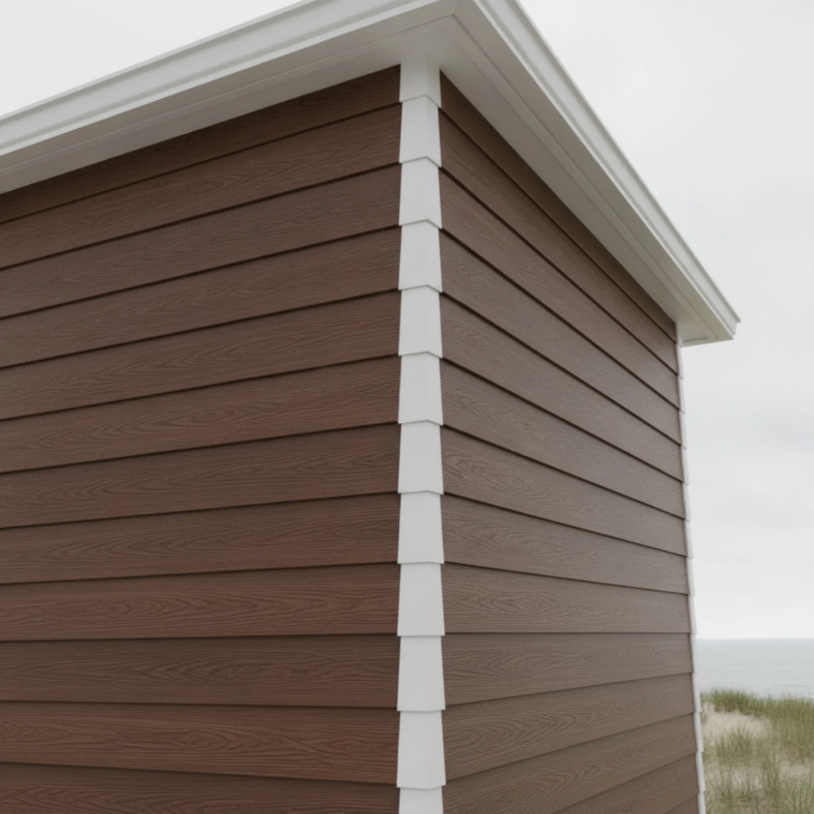 8 Pieces Aluminum Corner Caps with Nails Exterior Siding Corner Caps Hardware Tapered Weather Resistant for DIYers