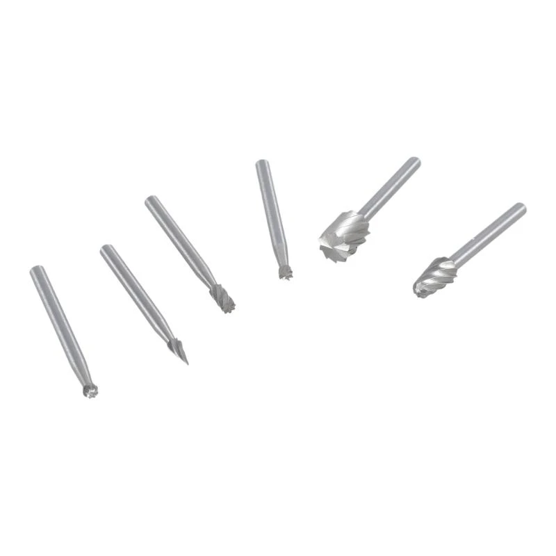 A2UD 6PCS HSS 라우팅 라우터 그라인딩 비트 미니를위한 로타리 도구를위한 BURS BITS BURS