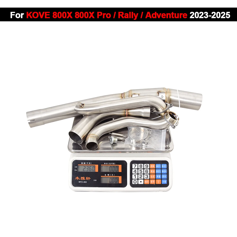 

Motorcycle Exhaust System Escape Moto Stainless Steel Header Pipe With DB Killer For KOVE 800X Pro/Rally/Adventure 2023-2025