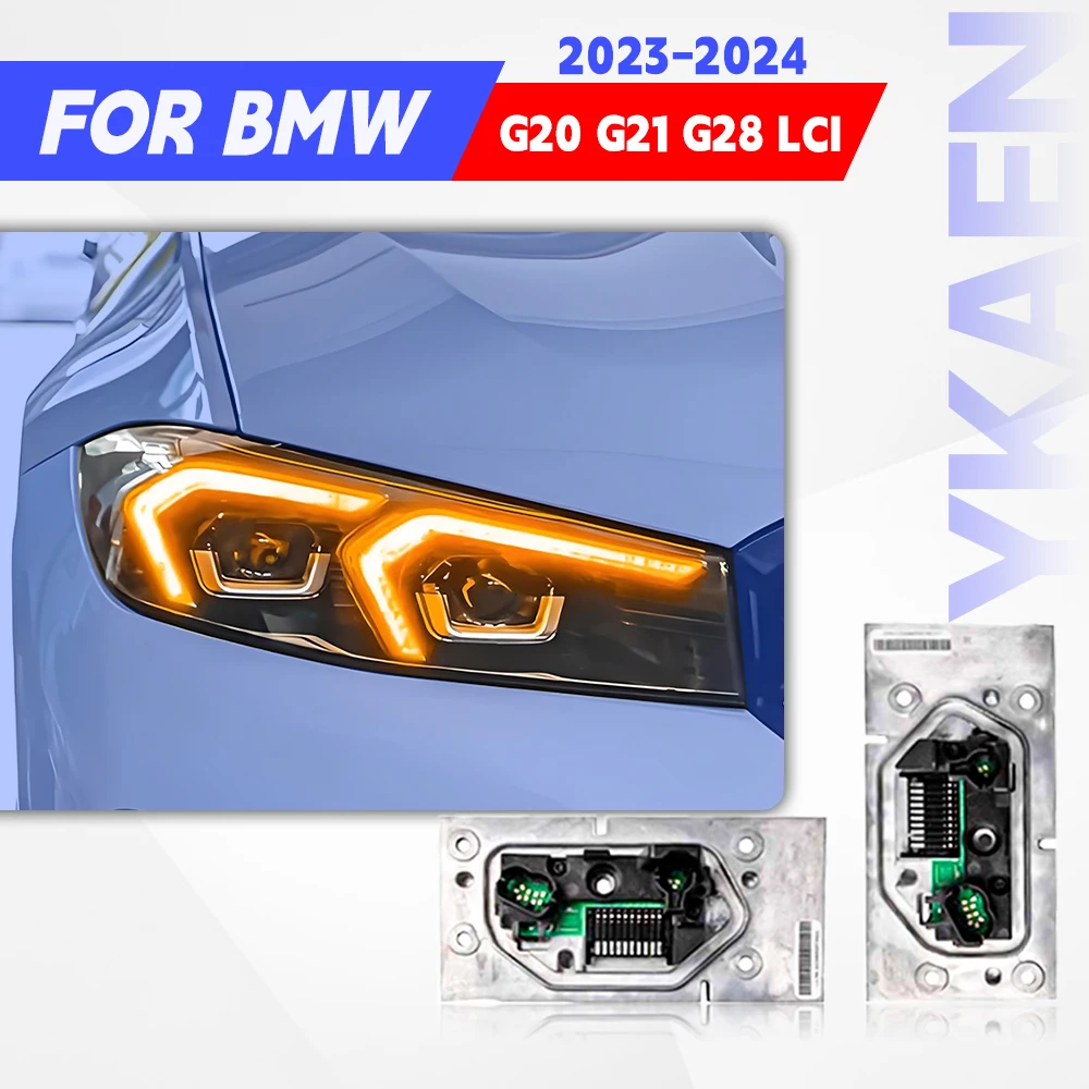 

Yellow LED DRL Board Module For 23-24 BMW 3 Series G20 G21 G28 LCI EU Spec Low LED Headlight Daytime Running Light Turn Signal