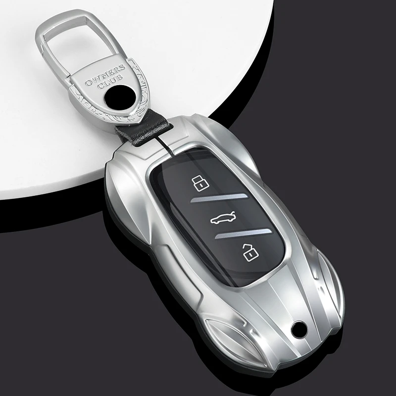 

Metal Car Remote Key Cover Case Holder Protector Bag Housing shell Fob For MG New ZS EV MG4 MULAN eHS MG5 MGi5 MG6 EZS 2024