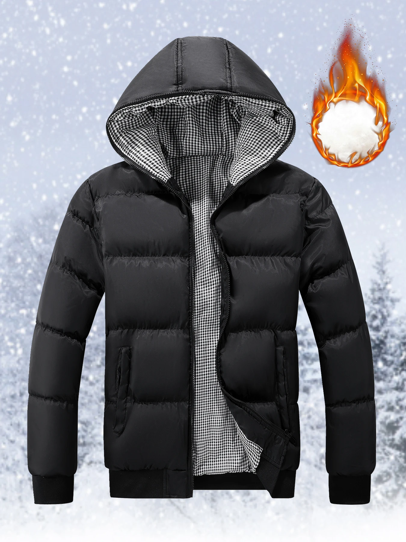 

Autumn and Winter Thickened Warm Jackets, Autumn and Winter Windproof and Cold-Proof Warm Tops, Thickened Warm Casual Jackets
