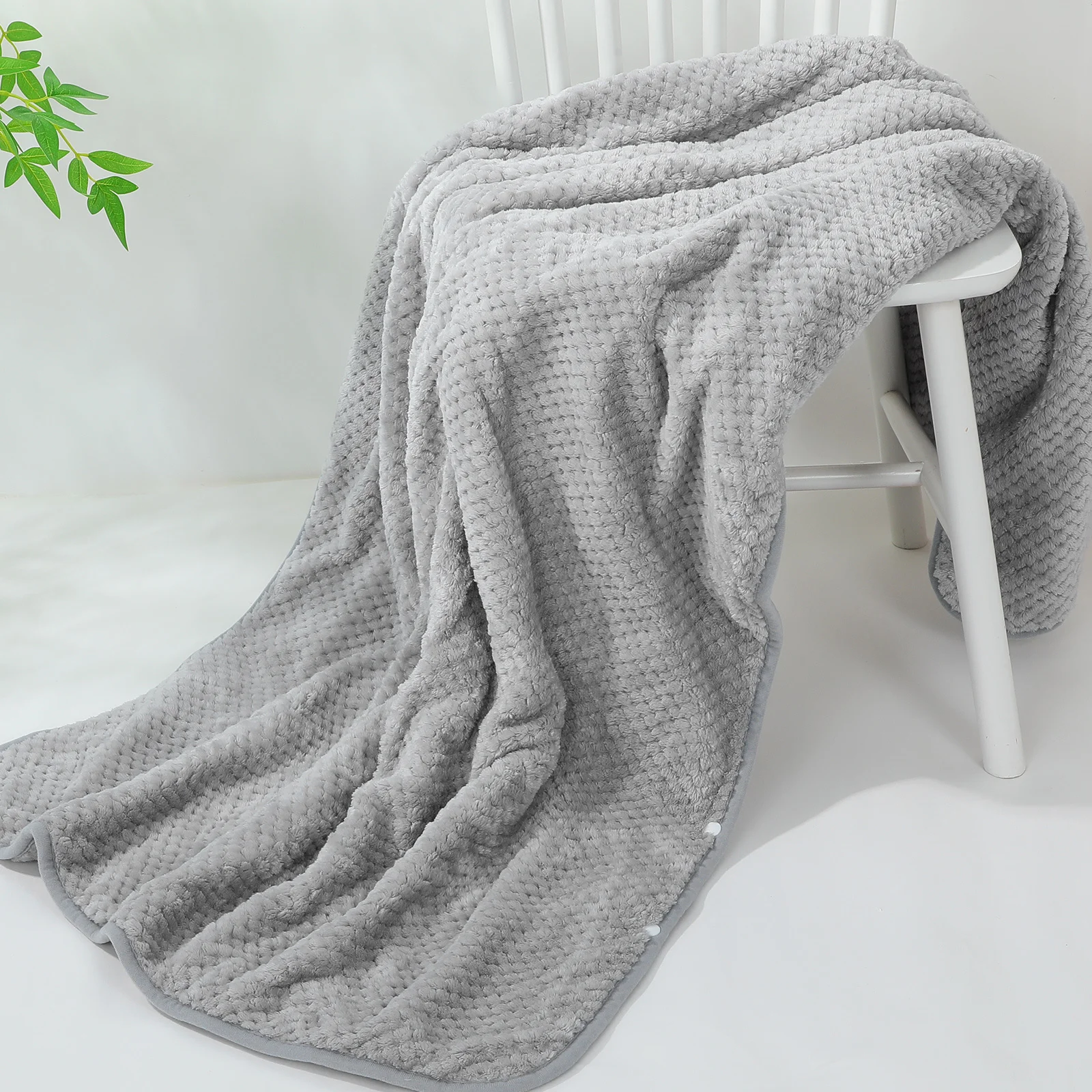 

Electric Heated Throw Blanket Grey 150x80cm Office Lap Pad Quick Warm 9 Heat Settings Winter Warming Blanket Electric Bed Warmer