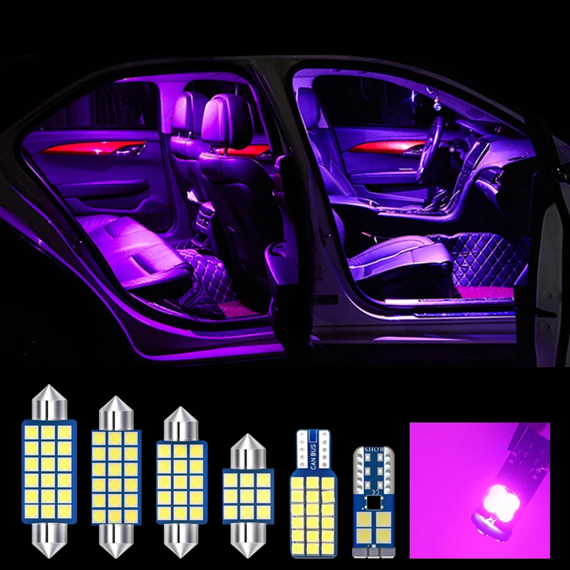 For Toyota Crown S200 2009 2010 2011 2012 2013 2014 8pcs Canbus Car LED light Reading Lamp Vanity Mirror Trunk Light Accessories