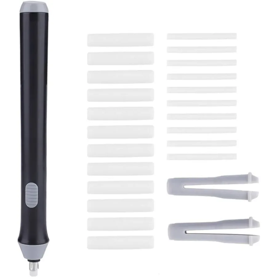 

Electric Erasers, Battery Operated Eraser Automatic Portable Plastic Pen Electric Eraser with 22 Additional Replaceable Rubber