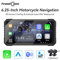 Freedconn Motorcycle Carplay Display Screen Navigation GPS 6.25 inch WiFi MOTO Waterproof Apple Portable Motor Android Auto