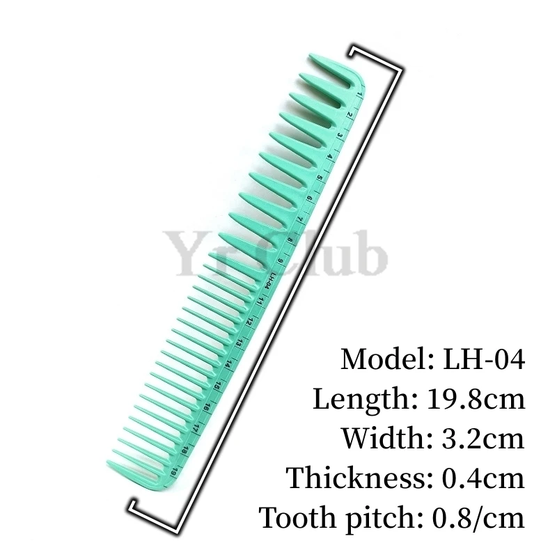 1Pc Barber Shop Haircut Comb Light-blue Hairdressing Graduated Comb With Laser Scale Salon Hairstylist Hair Trimming Tools Y1013