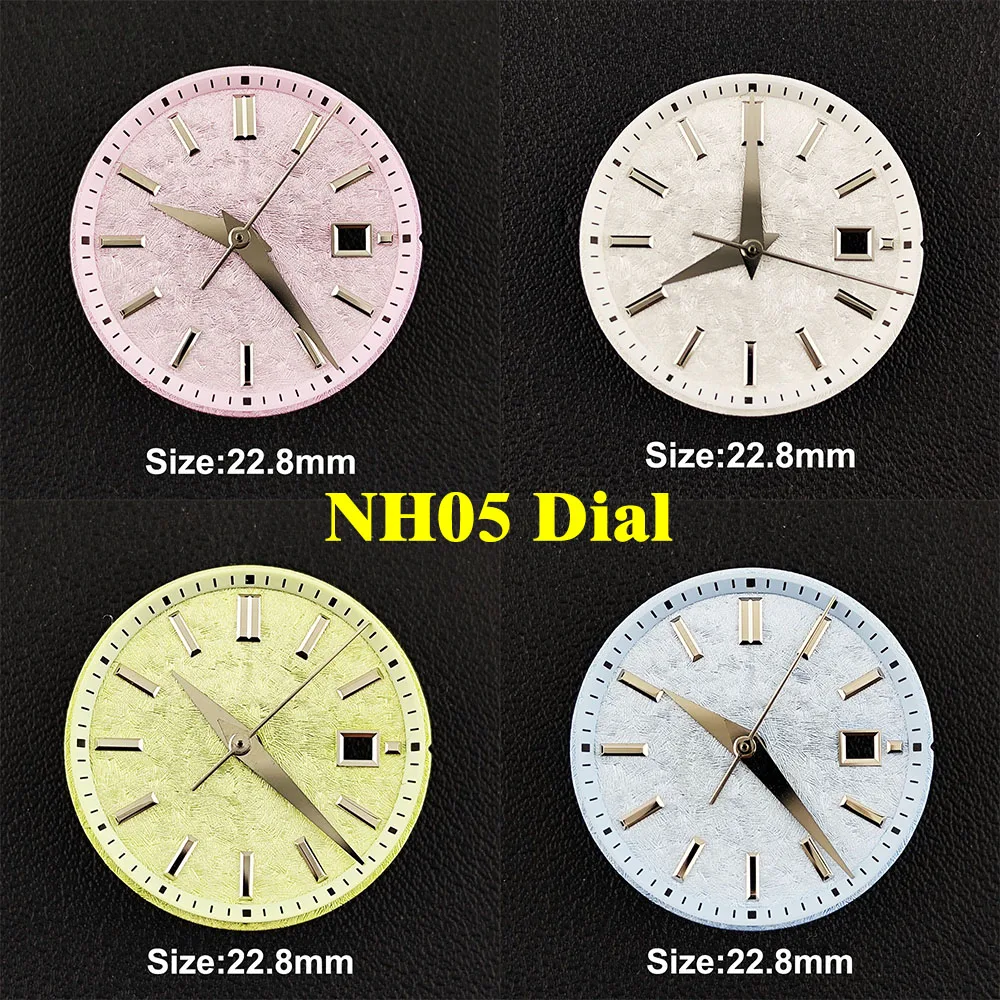 NH05 dial ladies' watch dial 22.8mm dial suitable for ladies' mechanical watch texture surface NH05/NH06 movement custom logo