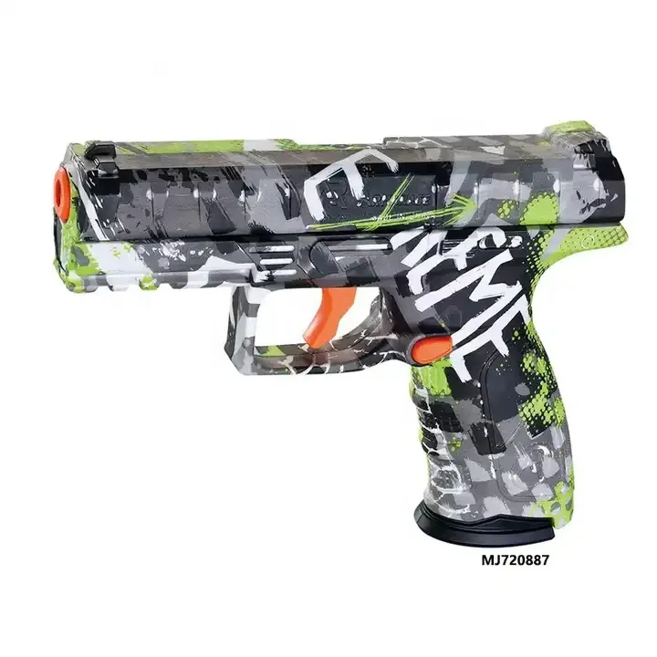 Nueva pistola de juguete Blaster de hidrogel para exteriores, pistolas eléctricas de balas suaves de dibujos animados, Kit de artesanía de plástico y ABS, pistola de Gel para montar, nueva