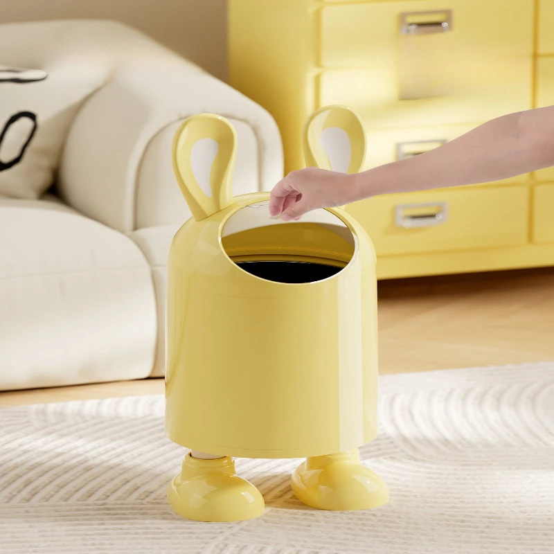 

Large-capacity High-end Waste Bins Sealed Sliding Lid for The Kitchen and Living Room Waste Bins Double-bucket Home Basurero JTW