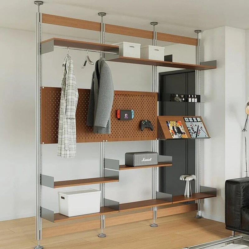 

Coat rack Simple modern shelf Shoe bag display Hanger Household partition