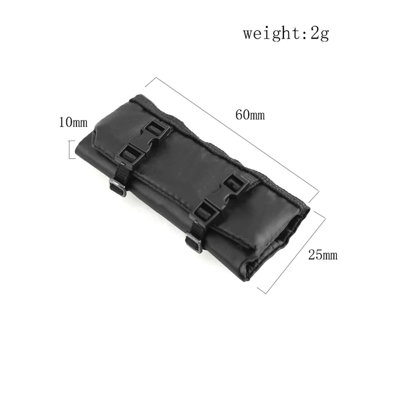 

Vn9-Om5Pcs Storage Bag Roof Bag Sleeping Bag Luggage Net Shovel Decoration for TRX4M Axial SCX24 1/18 1/24 RC Crawler