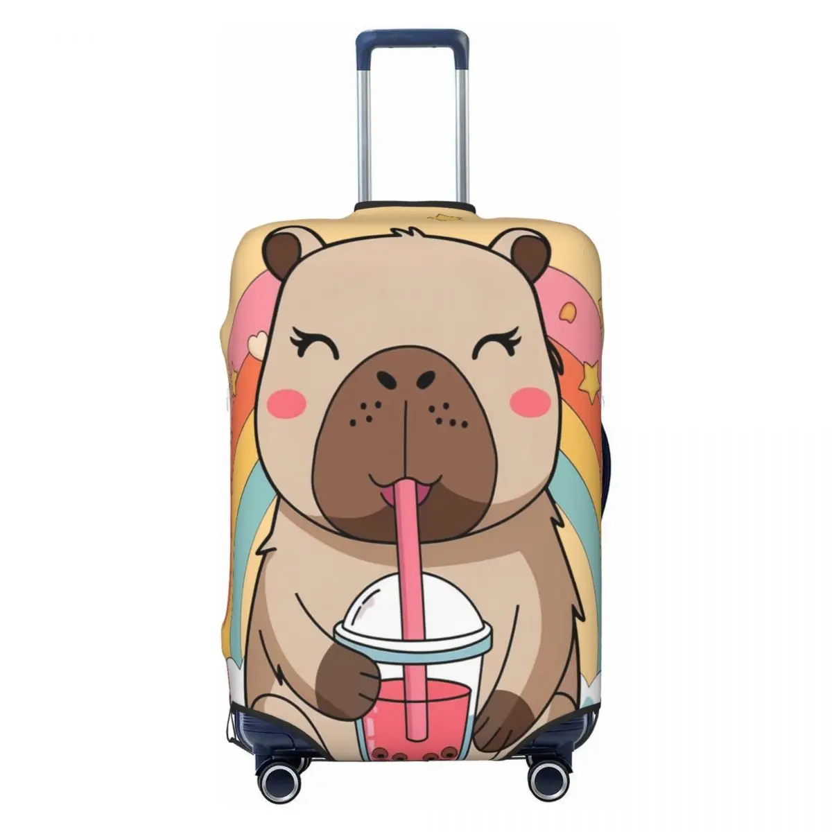 

Cute Capybara Luggage Cover Elastic Travel Suitcase Protective Covers Suit For 18-32 inch