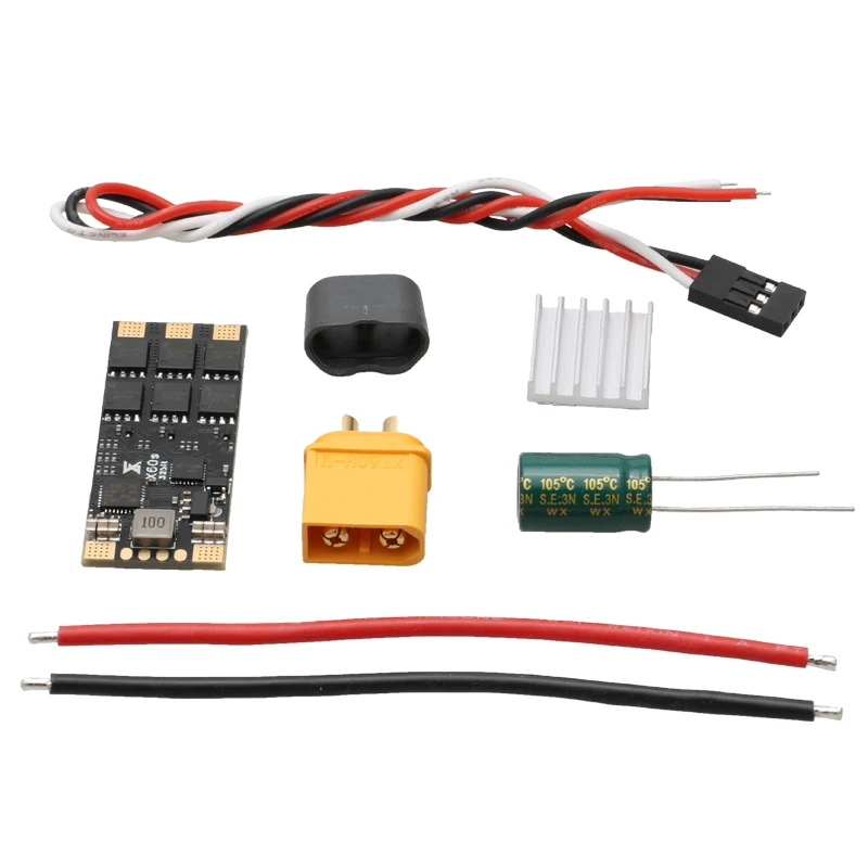 2-6S 50A AM32 32-bit Brushless ESC w 5V 3A BEC Output Support PWM/PROSHOT/Duty Cycle Signals for RC Crawler Fixed Wing Aircraft