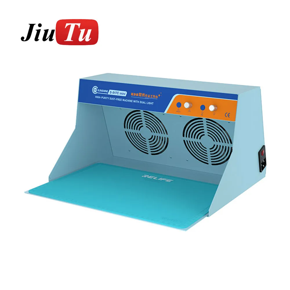 High Precision Dust Free Workbench Double LED Dust-free Clean Table Working Table for Screen Care Operation Filter