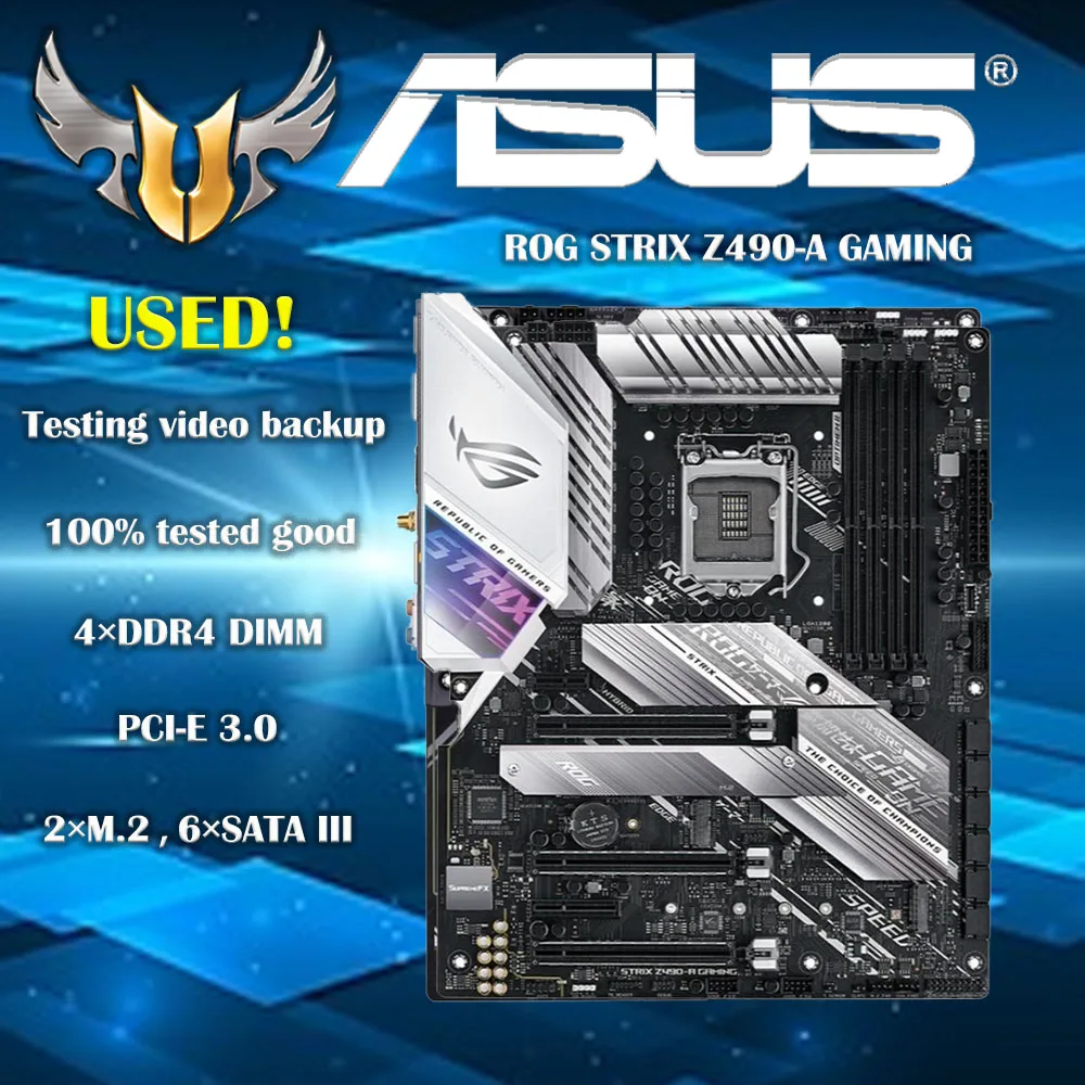 ASUS Z490-A GAMING LGA 1200 Z490 SATA 6Gb/s ATX Intel Motherboard