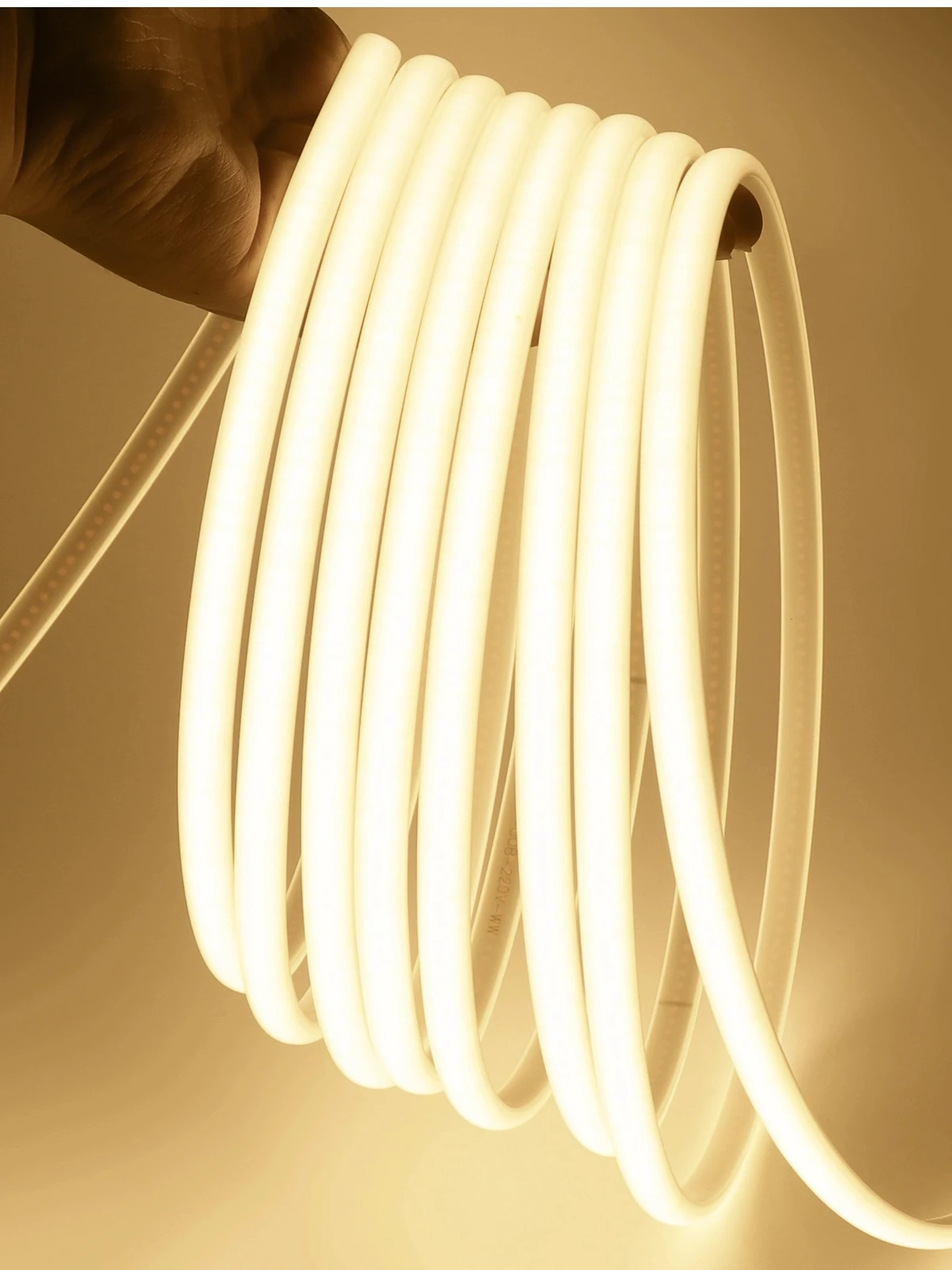 1-50M 220V COB LED bande néon IP67 étanche avec interrupteur/gradateur prise ue blanc naturel chaud ruban Flexible décor de pièce