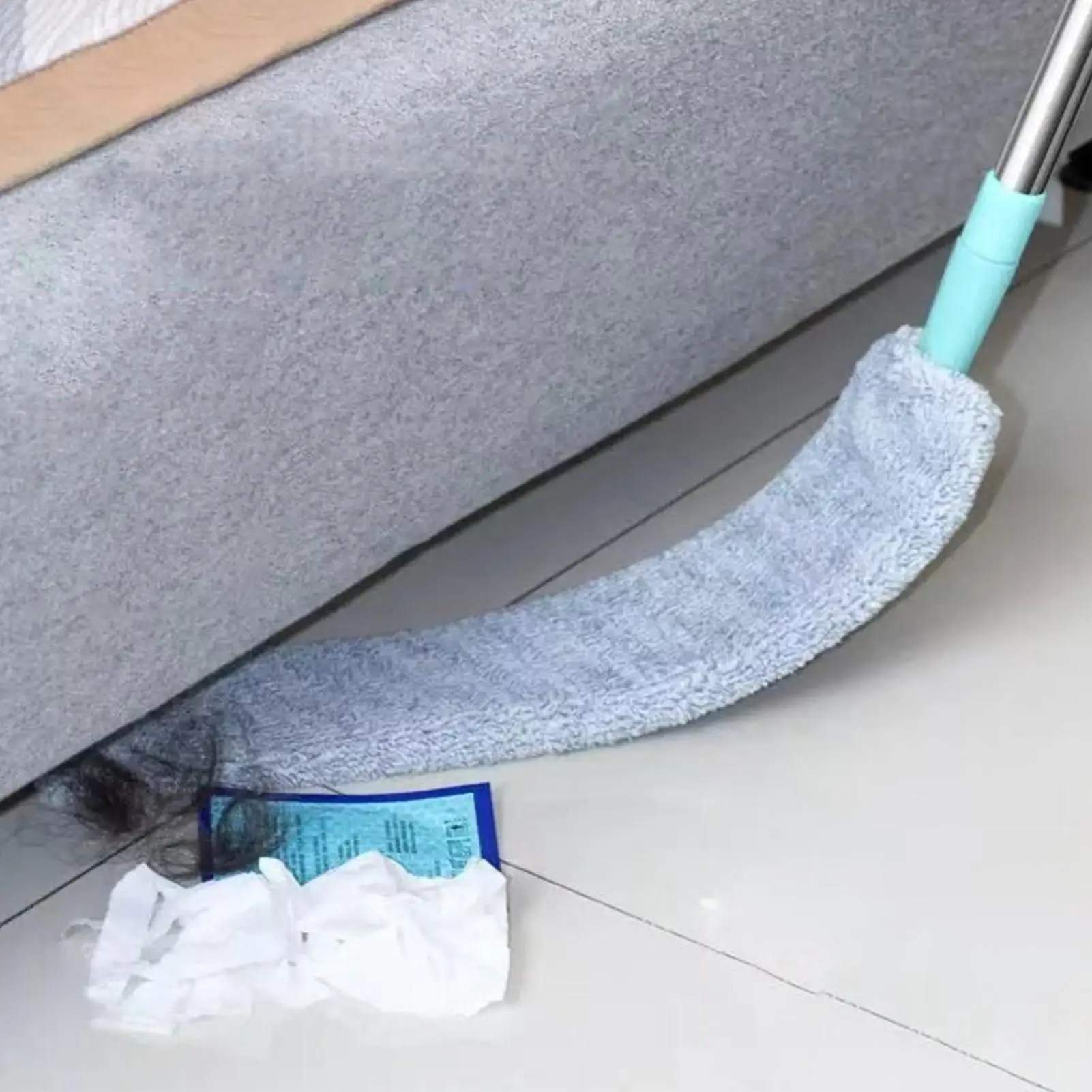 Telescopic Flat Duster Long Handle Under-Bed Dust Collector Washable Dust Brush Extendable Crevice Cleaning Brush For Furniture