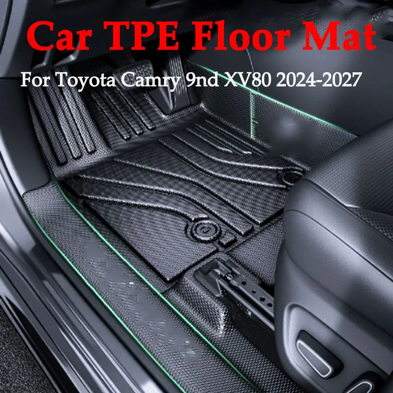 For Toyota Camry 9nd XV80 2024-2027 Car All Inclusive Floor Mat TPE Foot Pads Anti-dirty Protector Cover Auto Interior Accessory