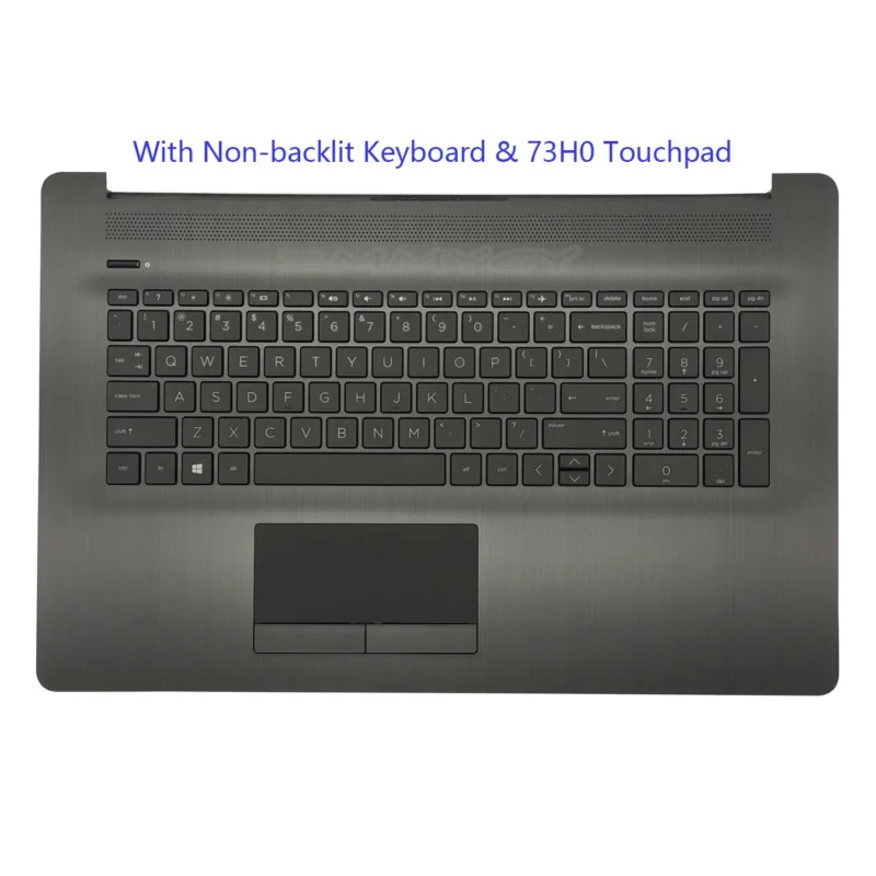 

For HP 17BY 17-BY 17-CA Palmrest W/Non-Backlit Keyboard Touchpad L22750-001 Gray