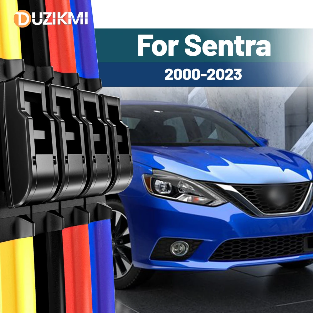 Für Nissan Sentra B15 B16 B17 B18 2000-2023 2017 2018 2019 2020 2021 2022 2 stücke Frontscheibe scheibenwischer Klingen Rot Blau