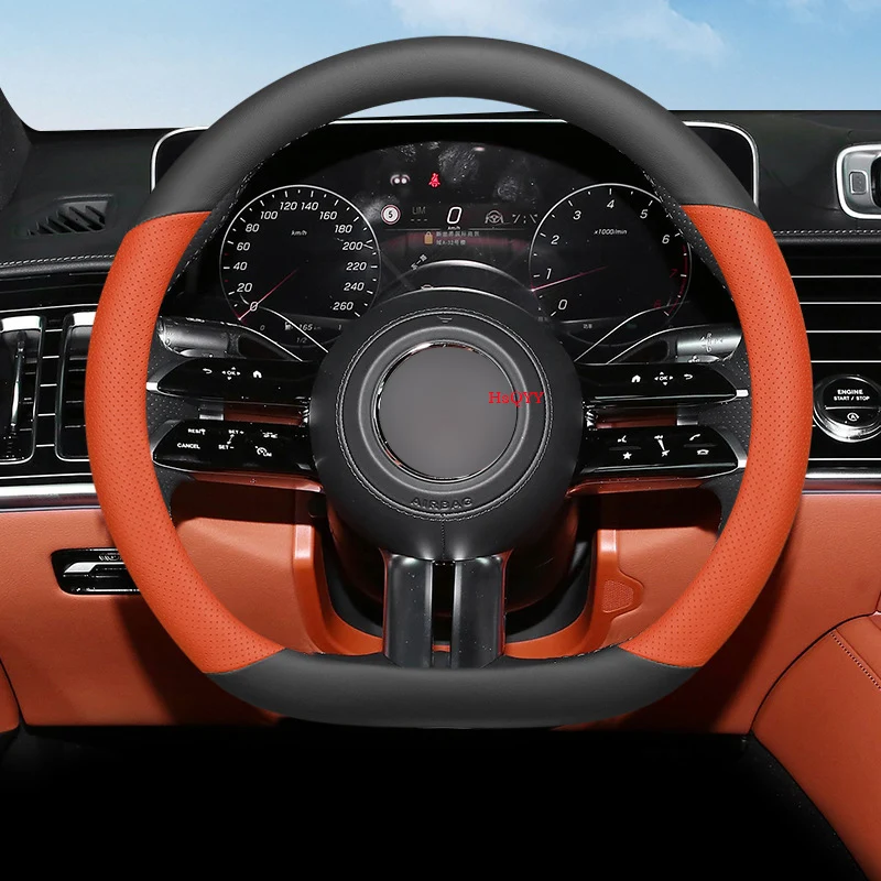 

Car Steering Wheel Cover For Mercedes A B C E R V CLASS CLA GLC GLK ML SLK VITO W123 W124 W203 W204 W176 W177 W212 W213 W221 245