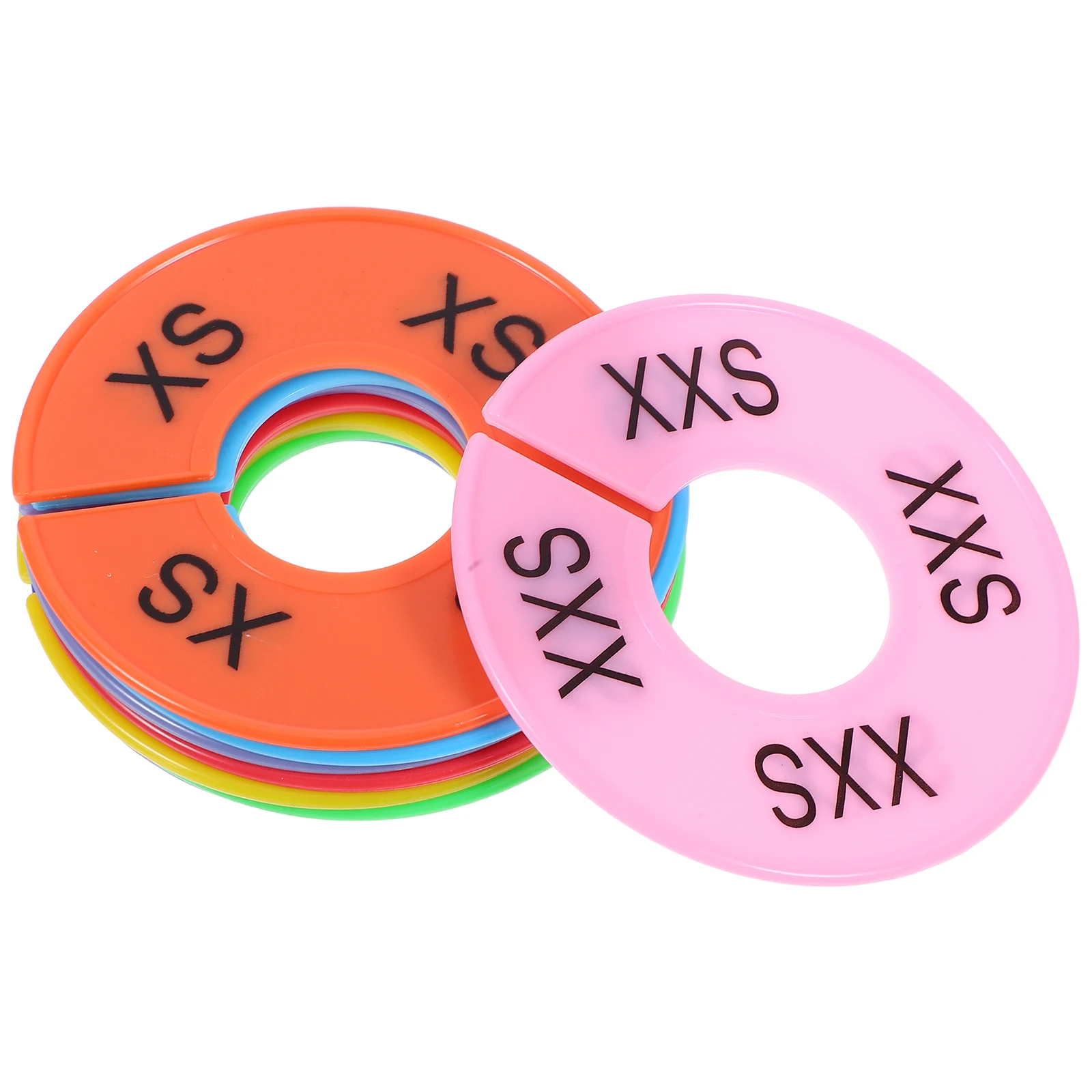 

8 Pcs Classification Discs Round Plastic Hanger Closet Dividers Size Dividers for Closet Wardrobe Shelf Hanger Rack Storage