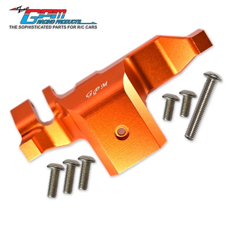 Cubierta de la caja del engranaje de resorte inferior de TRANSMISIÓN de aluminio GPM para 1/10 TRX4 DEFENDER TRAIL CRAWLER-82056-4