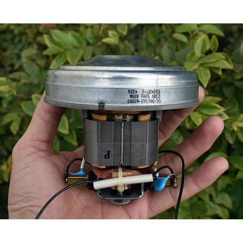 220V 600W Vacuum Cleaner Motor DIY Dust Collector Turbo Fan Double Ball Bearing High Speed Motor