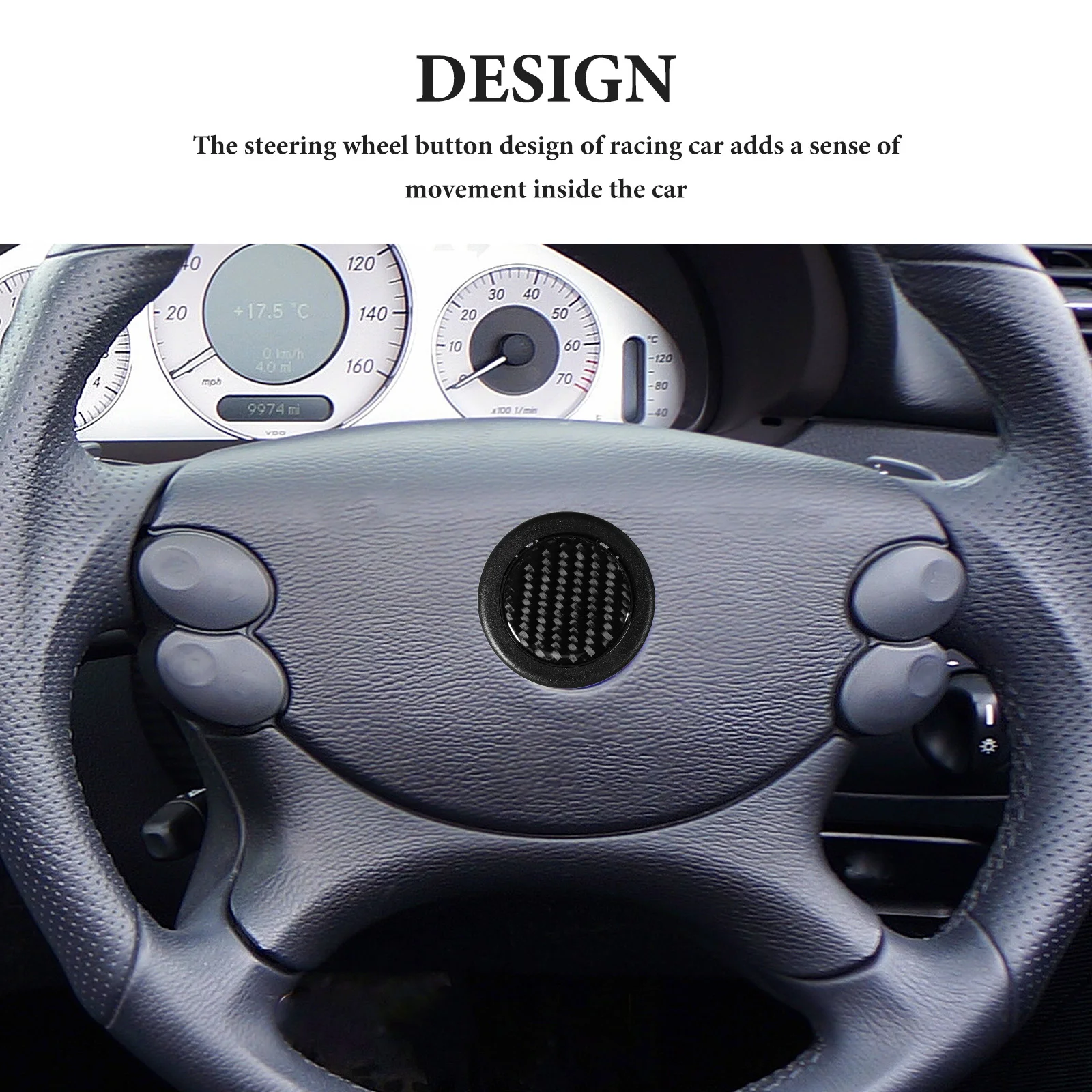 

Universal Steering Wheel Horn Button Cover For Car Durable Easy Install Horn Push Button Protector Auto Steering