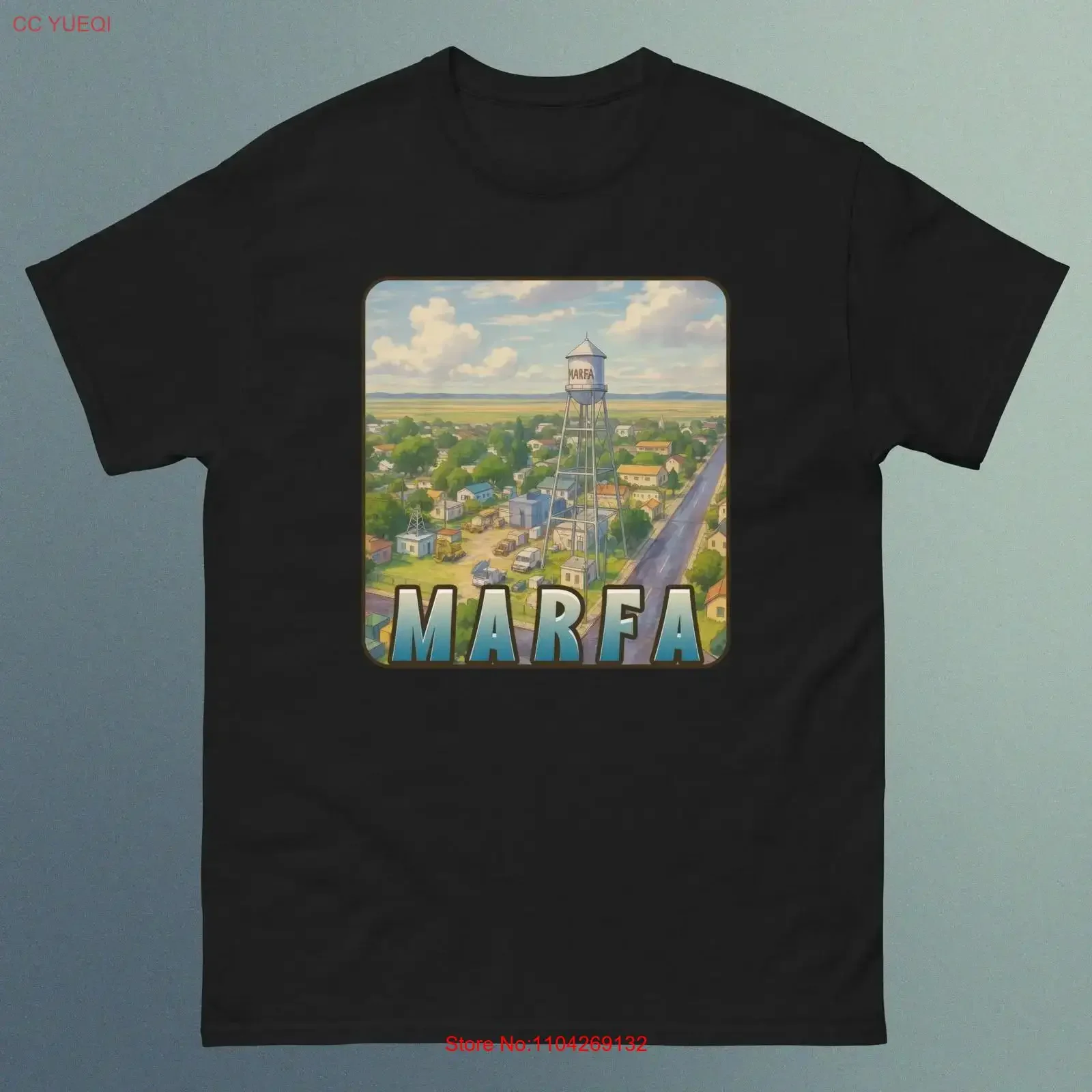 Marfa Texas USA Design 2  T Shirt vintage Washed Stretched Stylish graphic designer clothes Unisex Soft streetwear
