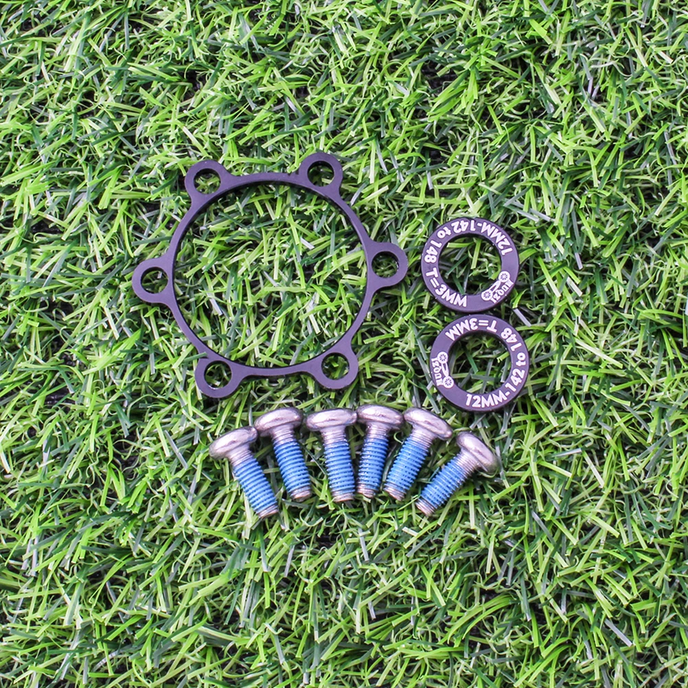 

9pcs Hub Conversion Washer Bike Kit Aluminum Alloy Spacer Stainless Steel Screws Bolts Washers Lightweight Durable Smooth Bike