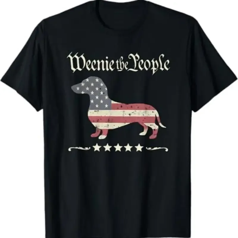 Weenie The People Dachshund 4Th Of July T Shirt