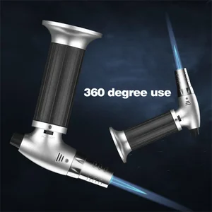 Portable kitchen gas lighter, windproof jet torch, spraying gun, butane turbo, metal cigar, lighter, barbecue tools, 1pc 10 Main Sales Lighting Barbecue - №6