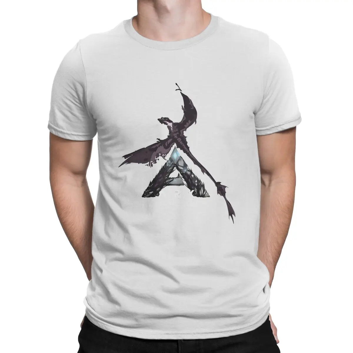 T-shirt manches courtes col rond homme, 100% coton, Extinction Wyincidship, Ark Survival, Evolved Elin Tee Shirt, Vêtements d'urgence