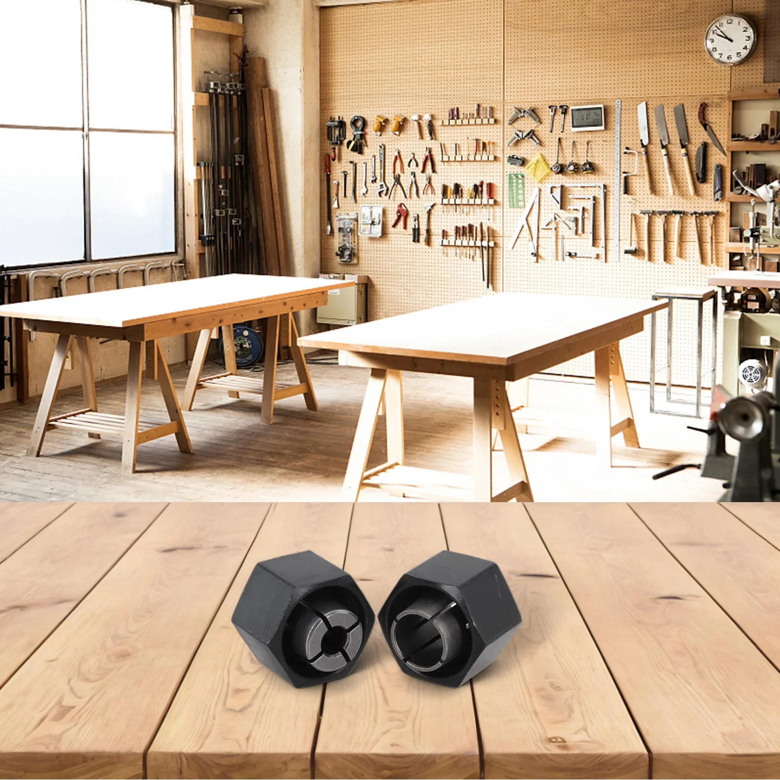 

CNC Machining Compatible Metal Router Collects; Easily Swap Out Old Collects With This Practical Two Piece Set Sized Right