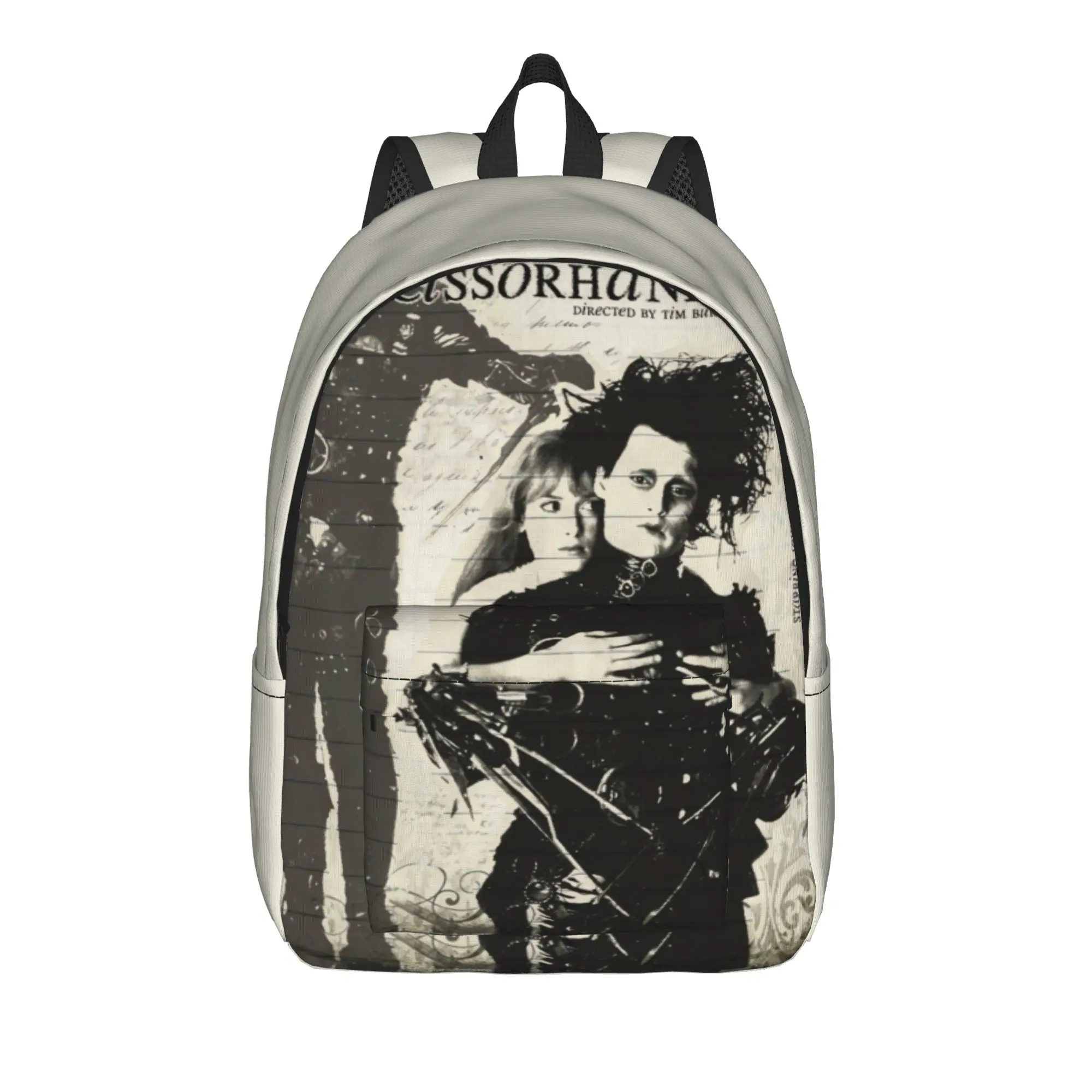 Edward Scissorhands Backpack Women Men  Large Backpacks Polyester Streetwear High School Bags College Colorful Rucksack
