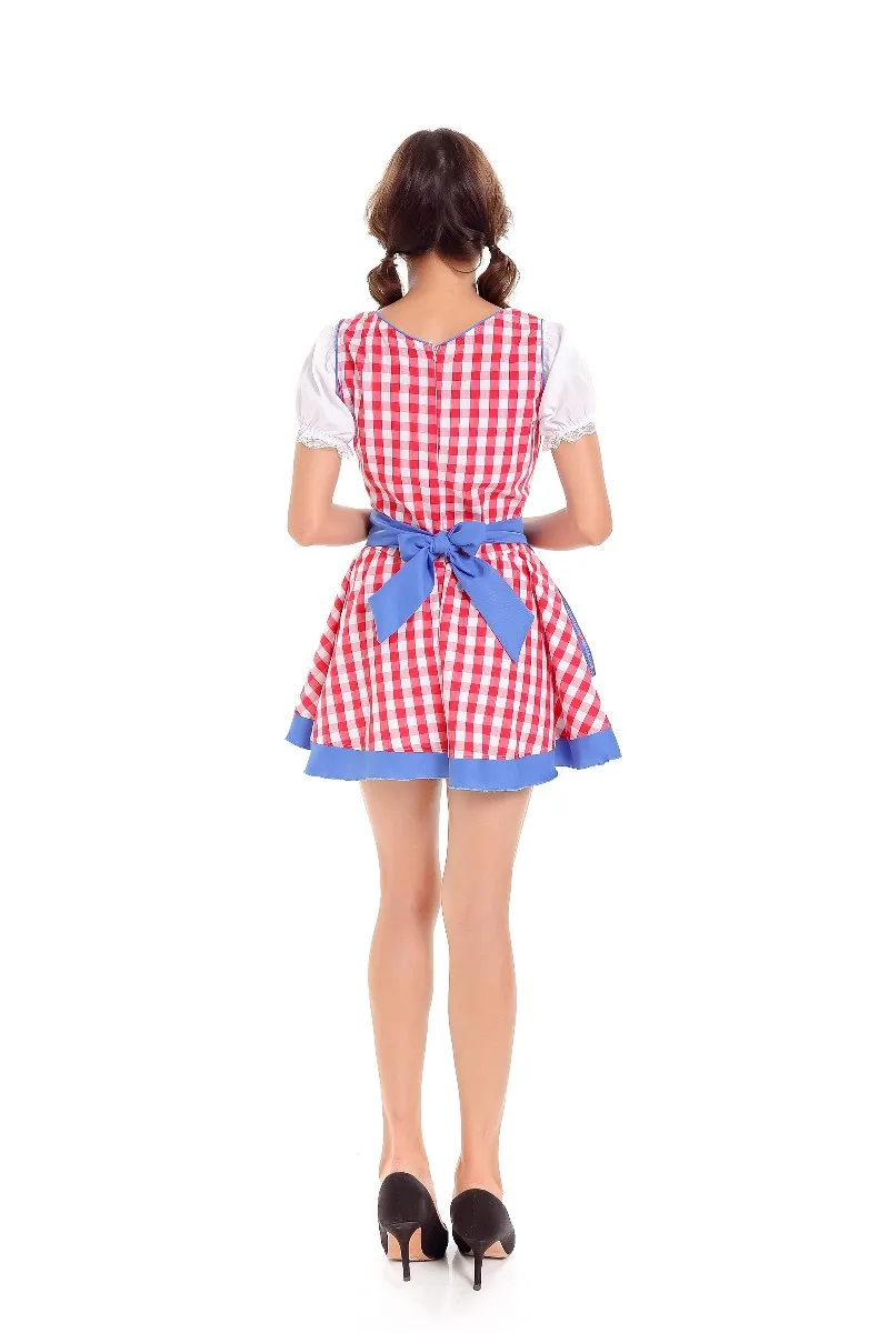 Damen Oktoberfest Bayerisches Biermädchen Kostüm Erwachsenen Deutsches Oktoberfest Partykostüm Damen Halloween Faschingskostüm – Detail 5